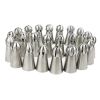 Russian Confectioners Piping Tips 23 pieces Russian Sphere Ball Cake Decorating Icing Piping Nozzles