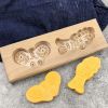 Wooden Mooncake Mold Pastry Mold Bean Paste Cake Baking Tools Chinese Money Fish 40g