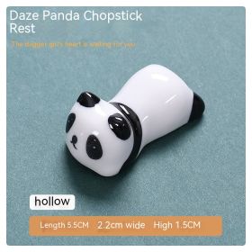 Cartoon Japanese Style Cute Animal Small Ceramic Ornaments Household Chopstick Holder (Option: 03 Daze Panda)