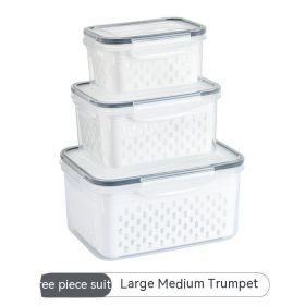 Refrigerator Storage Multifunctional Kitchen Fruit And Vegetable Sealed Box (Option: Small Medium Large)