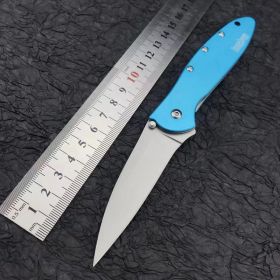 Outdoor Portable Self-defense Folding Knife (Option: 1660blue)