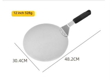 Stainless Steel Folding Pizza Shovel Circular Cake (Option: Stainless steel-12inch)