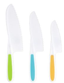 Children Plastic Fruit Knife Suit Saw Knife (Option: 3 Piece Knife Set)