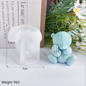 Bear Aromatherapy Candle DIY Handmade Ornaments Silicone Mold (Option: YT2023114)