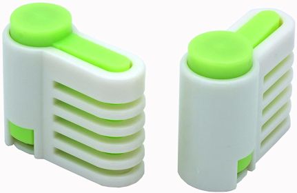 2 PCS Adjustable 5 Layers Cake Leveler Slicer DIY Cake Bread Leveler Slicer Baking Gadget Tools (Color: green)