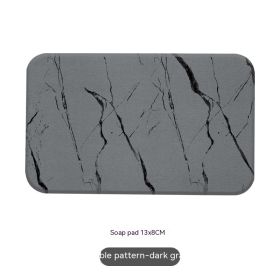 Natural Diatom Mud Hydrophilic Pad Simple Washstand Storage Pad (Option: Marbling Soap Pad)