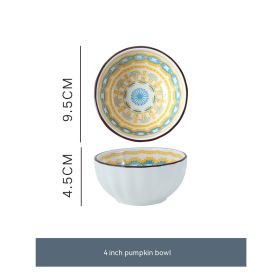 Bohemian Seasoning Dish Ceramic Dish (Option: Pumpkin dish)